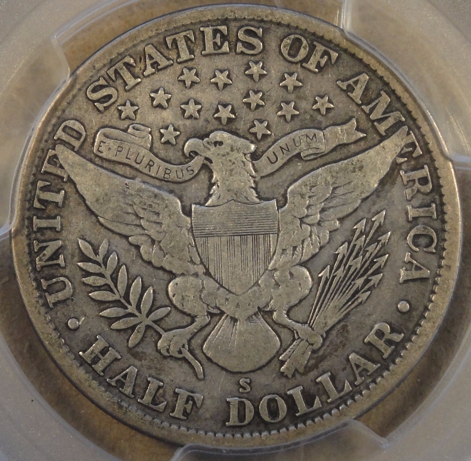 1912-S Barber Half Dollar PCGS F15