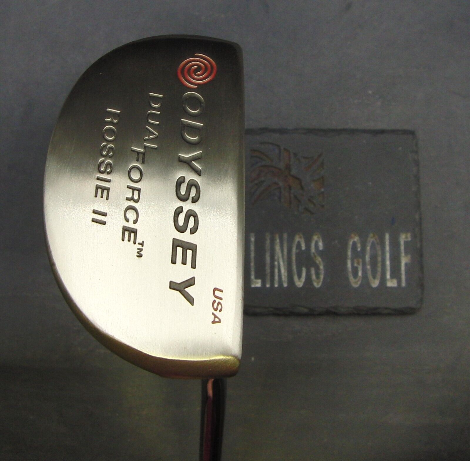 Odyssey Dual Force Rossie II Putter Steel Shaft 92cm Length Odyssey Grip Odyssey Dual Force Rossie II Putter Steel Shaft 92cm Length Odyssey Grip