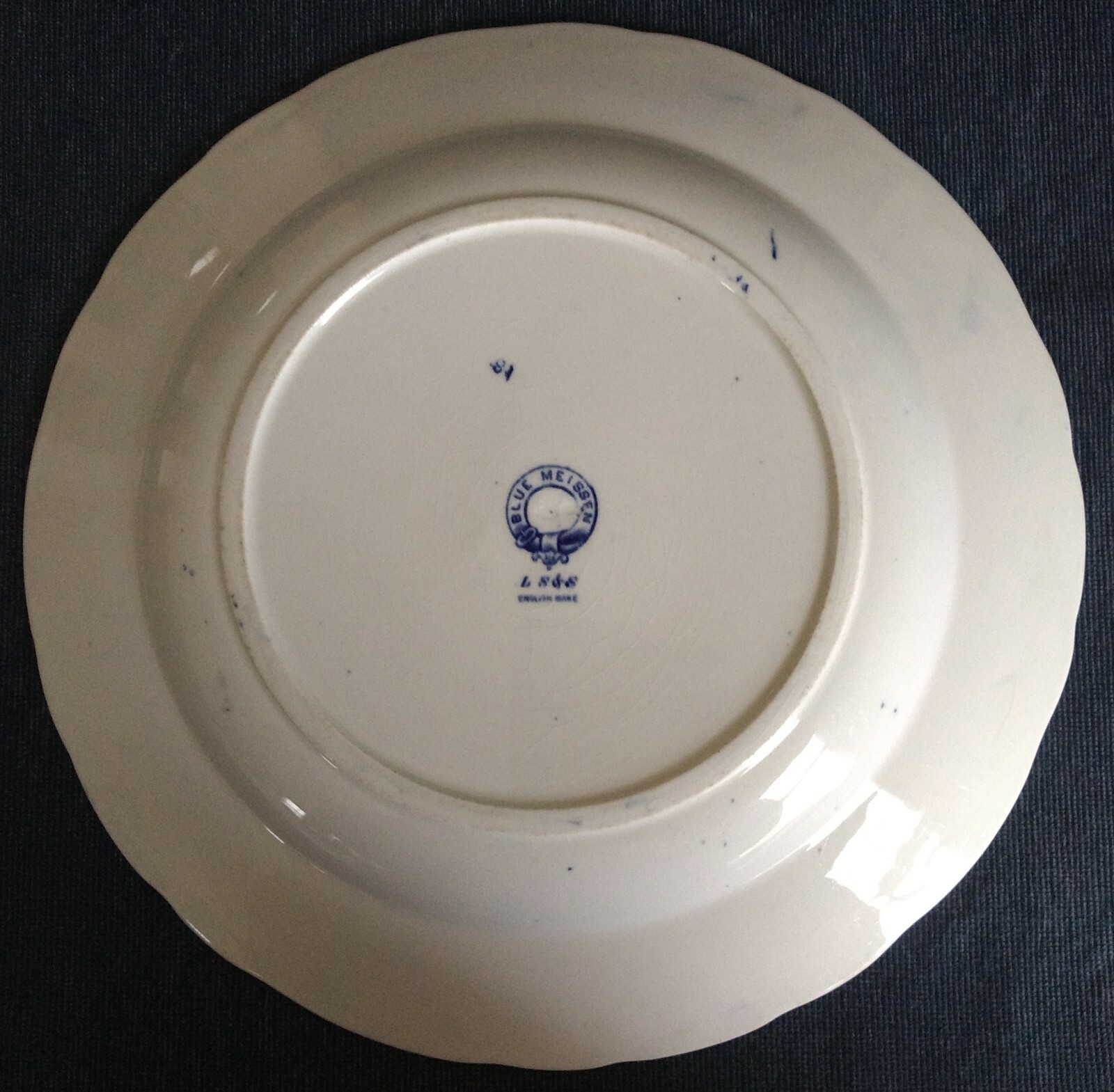 L S & S ~ English Ware ~ Set of 2 ~ “Blue Meissen” ~ 9½