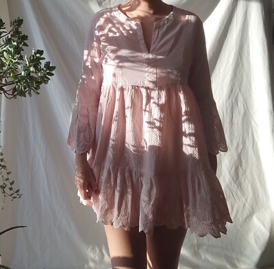 Lyly La Comtesse Light Pink Tunic and Babydoll Dress Brand New One Size