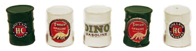JL Innovative (HO-Scale) #566 SINCLAIR Oil Barrels  - (Mixed Labels) - NIB