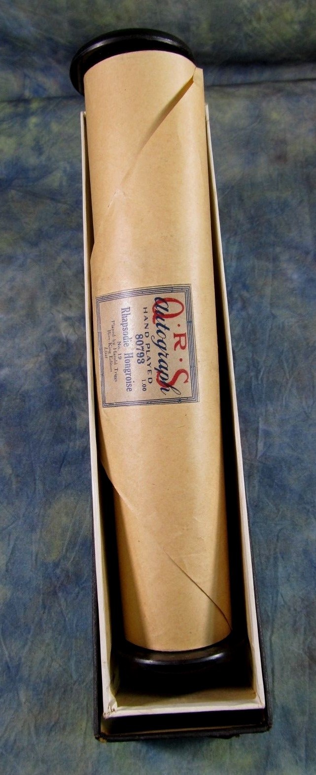Vintage Player Piano Roll Autograph Hand Played 80793 Rhapsodie Hongroise