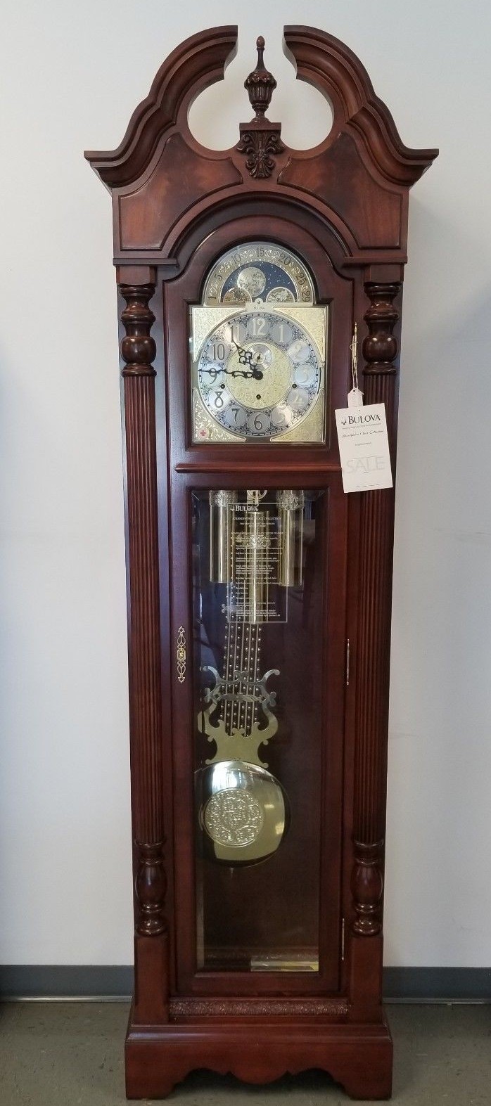 Bulova G0993 Blakely Floor Clock Norwood Cherry