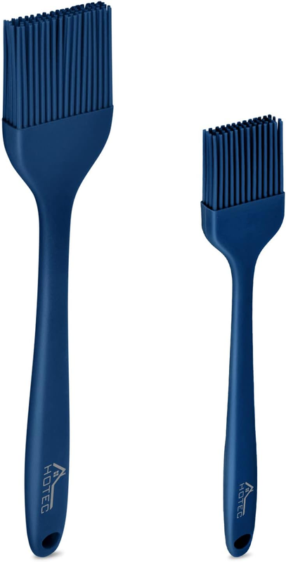 2 Pieces Set Basting Brushes Silicone Heat Resistant Pastry Brushes Spread Oil B