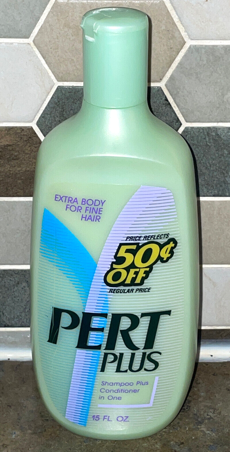 Vintage PERT PLUS Shampoo + Conditioner In One Extra Body For Fine Hair 15 fL oz