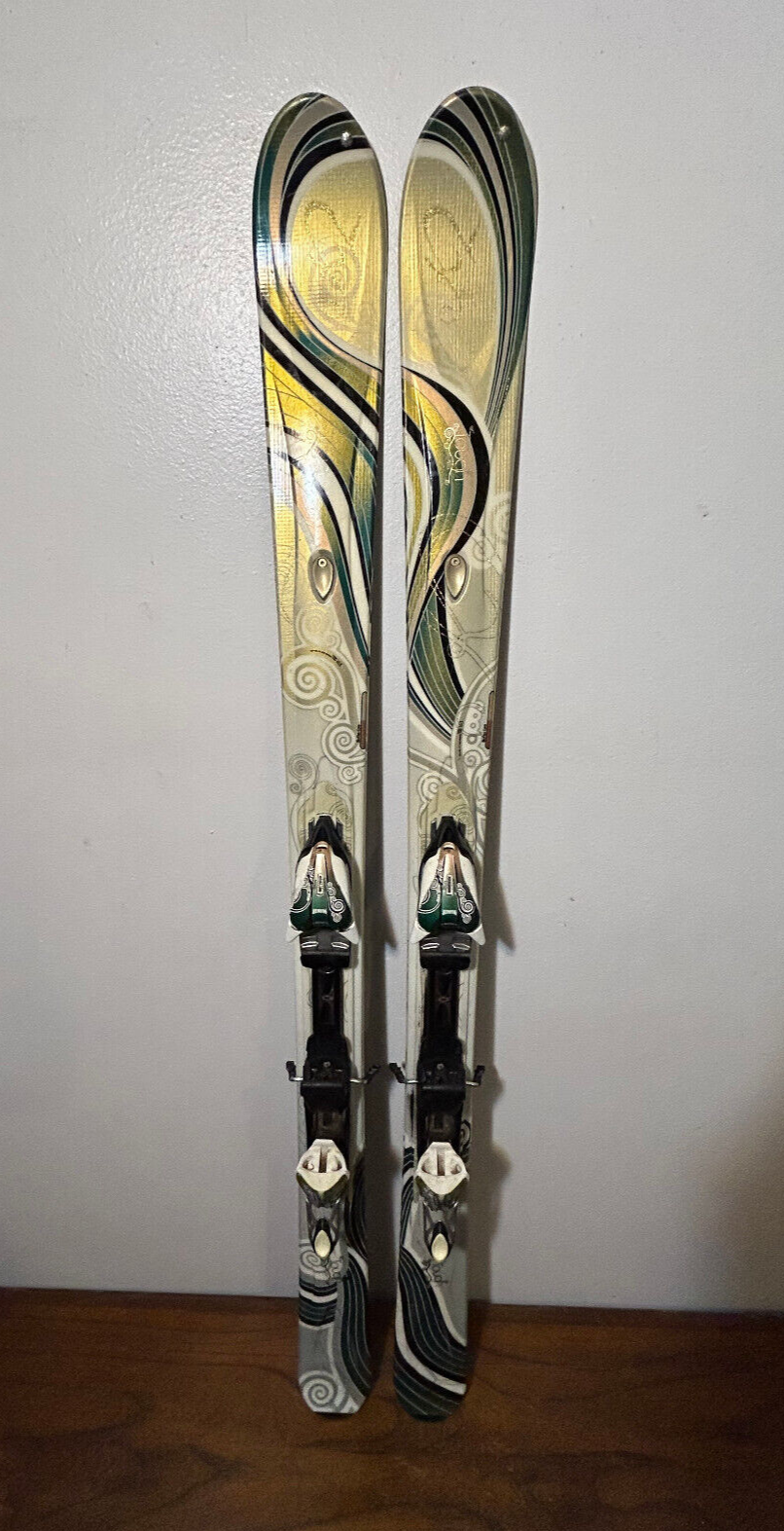 K2 t:nine Tough Luv Womens Downhill Skis 163 cm. Marker K2 t:nine Tough Luv Womens Downhill Skis 163 cm. Marker