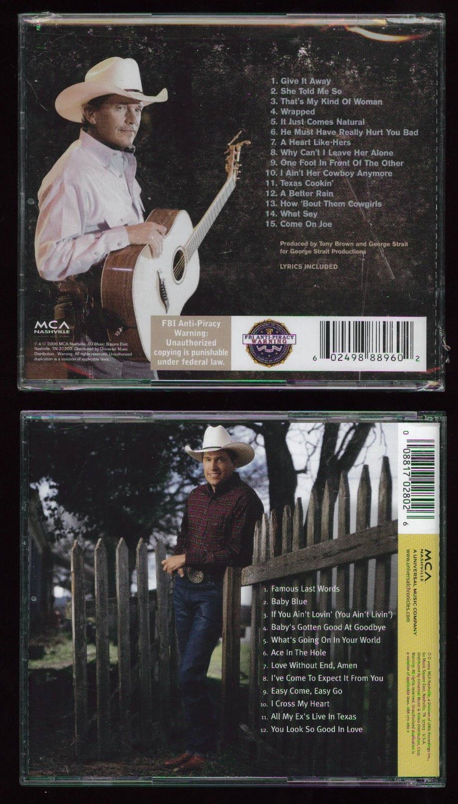 Collection of 2 George Strait CD's