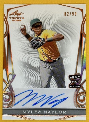 2023 Leaf Trinity - Myles Naylor #BA-MN1