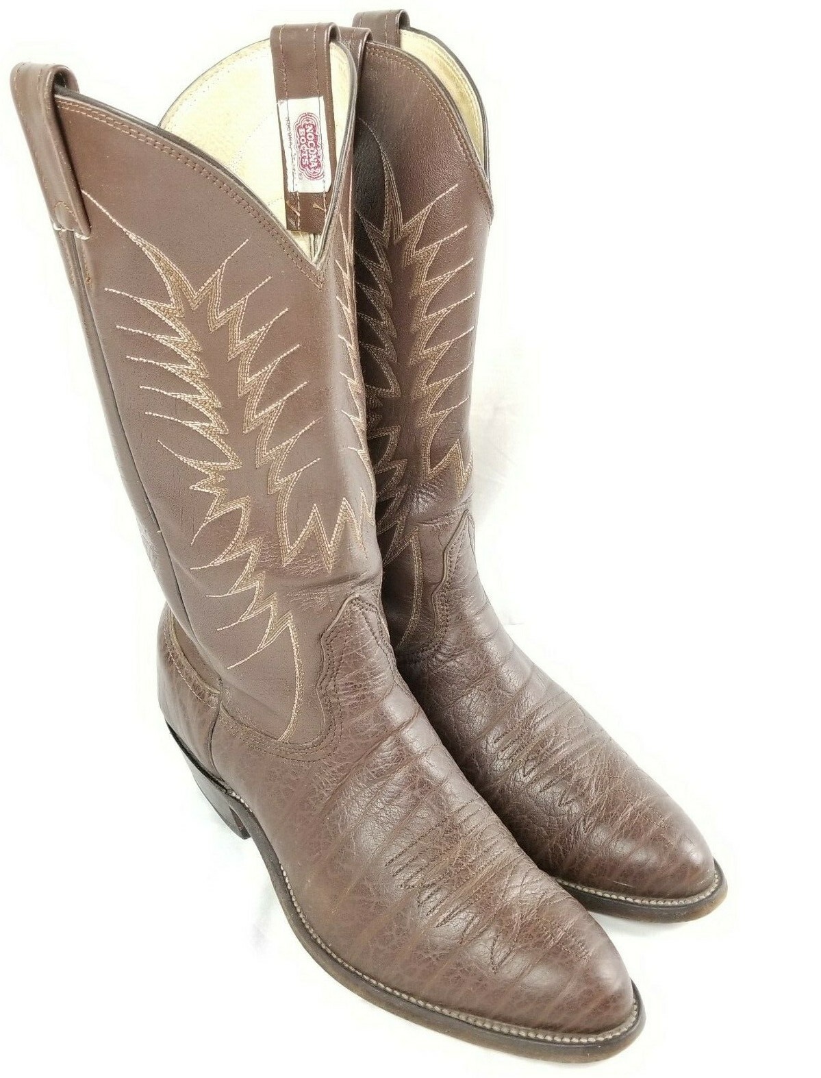 【新品】USA製 NOCONA BOOTS ウエスタンブーツ ブラウン USA製 NOCONA ノコナ ウエスタンブーツ 茶系 8.5E 幅広26.5cm