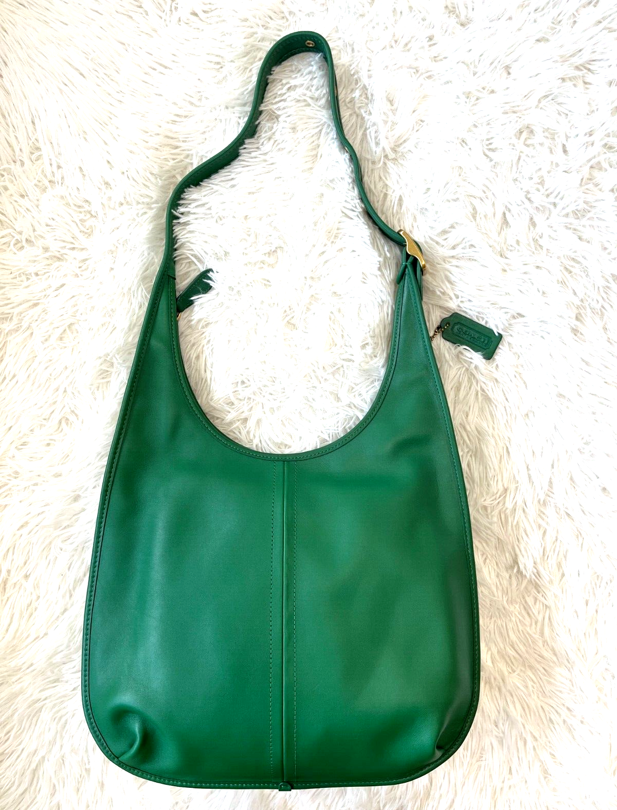 Coach Ergo 33 One Shoulder Bag C2264 Green Leather With