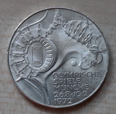 10 DM BRD 1972 D,  Olympische Spiele in München, Olympische Sportstätten, Silber