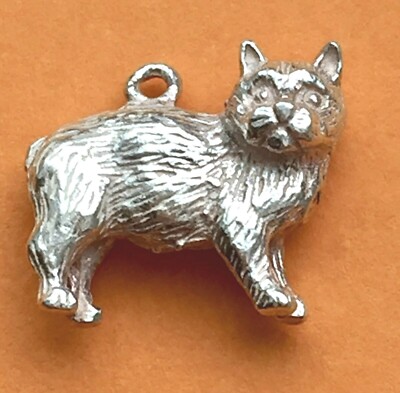 CAT & MICE Vintage sterling silver bracelet charms