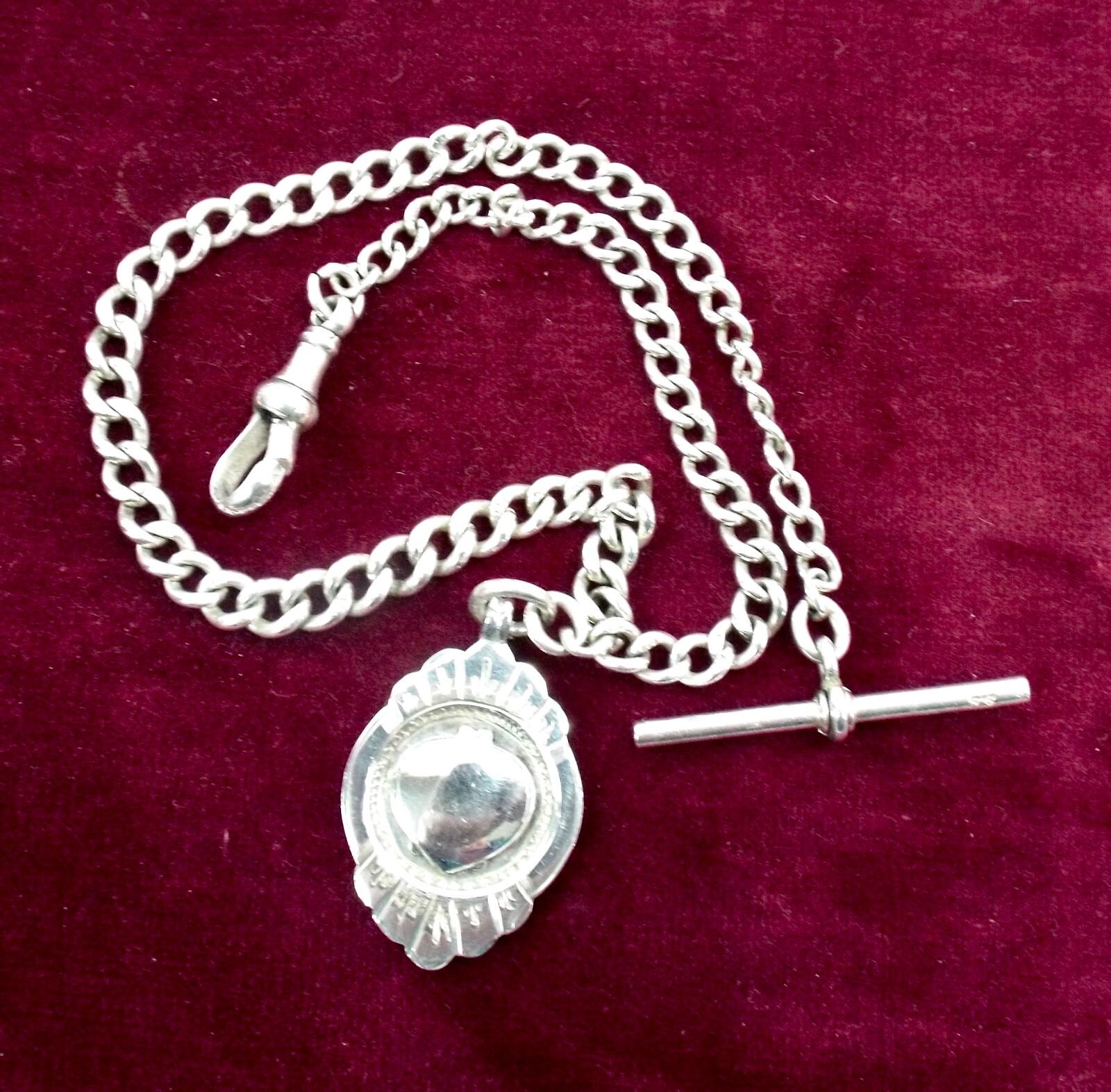 VINTAGE SILVER ALBERT WATCH CHAIN AND FOBのeBay公認海外通販｜セカイモン