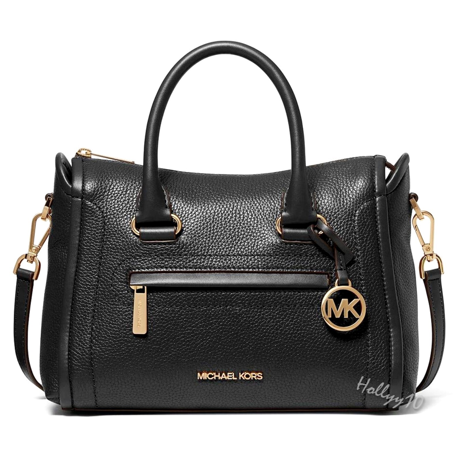 Сумка Michael Kors Женская сумка Carine Md Zip Satchel Black New