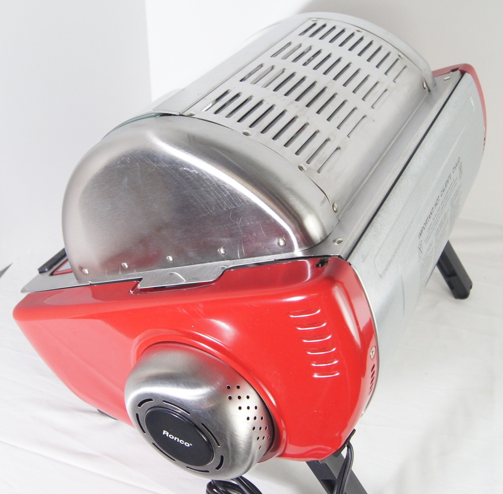 Ronco EZ Store Showtime Rotisserie Oven Red 5250 Chicken Compact Countertop