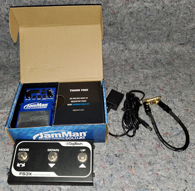 DIGITECH JAMMAN SOLO HD STEREO LOOPER PEDAL Guitar Music Used Excellent C-8
