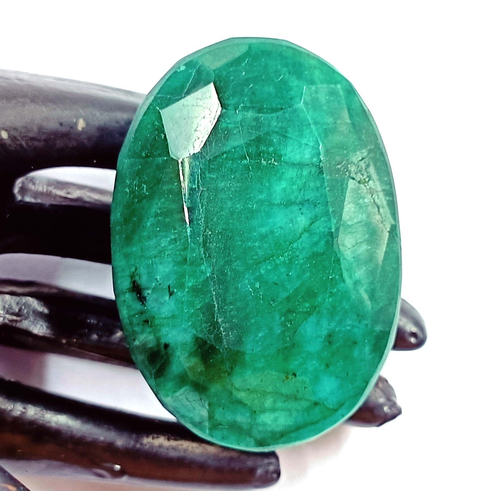 レナクナッタReversible Natura Morta - Verde 1.85 Carat 10x7 Vivid Green Natural Loose Colombian Emerald