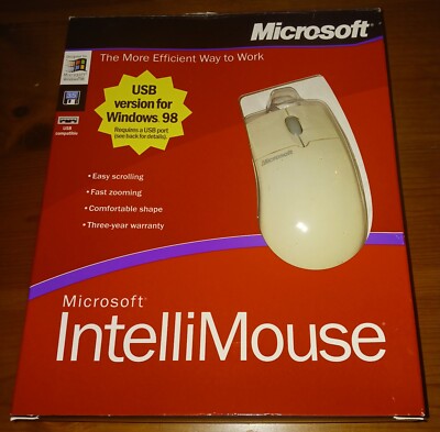 Factory Sealed Vintage Microsoft IntelliMouse 3.0 PS/2