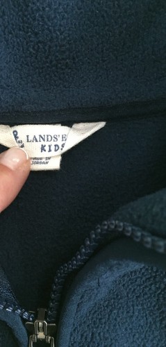 ???? LANDS’ END KID NAVY SOFT FLEECE VEST SZ M (10-12) EUC! ????