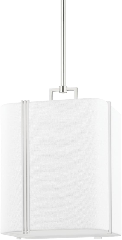 5413-PN Downing - 1 Light Pendant 17.75 Inches Tall and 13.25 Inches Wide - Polished Nickel Finish