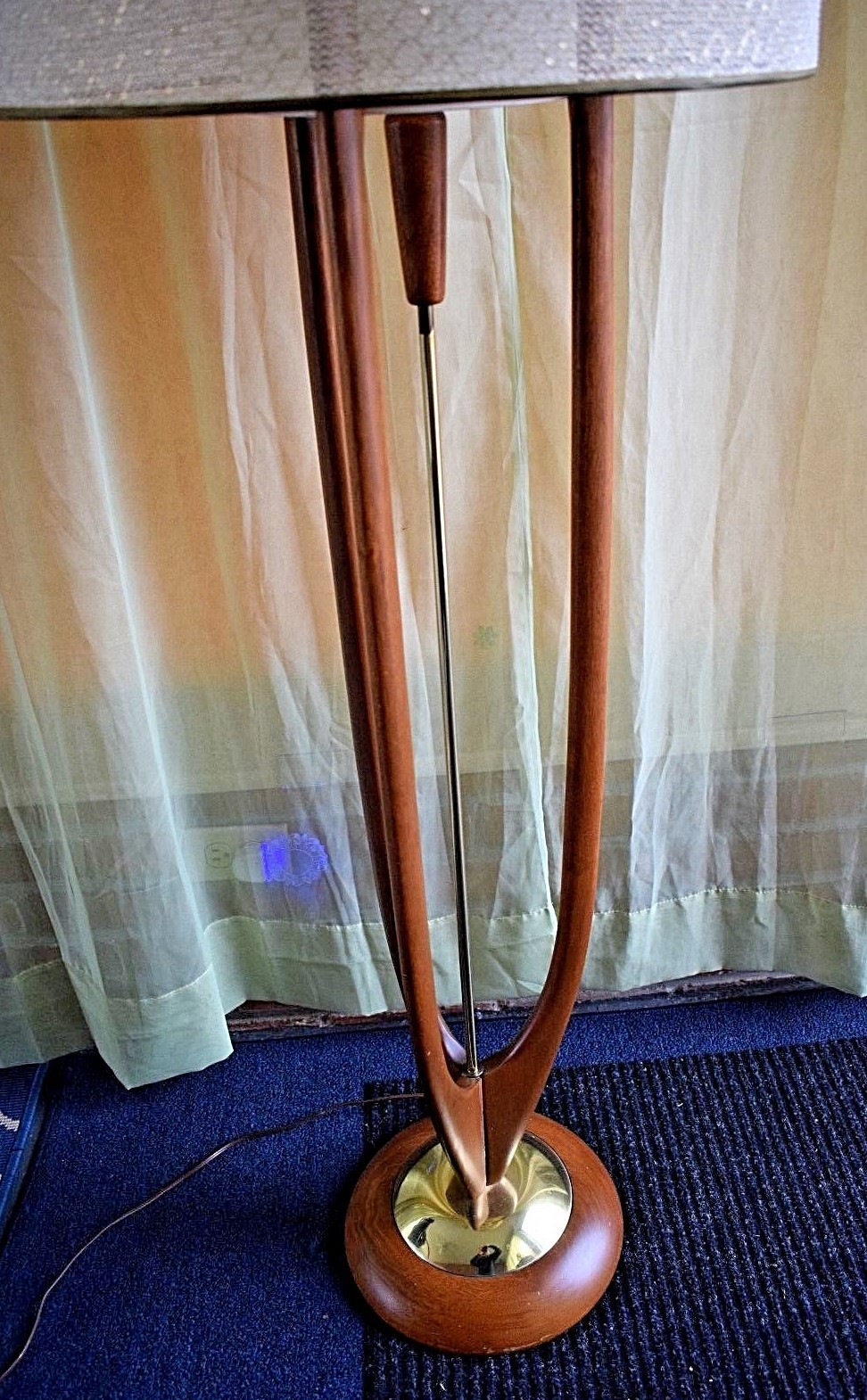 Vintage Pearsall Modeline Danish Teak Wood Floor Lamp 62