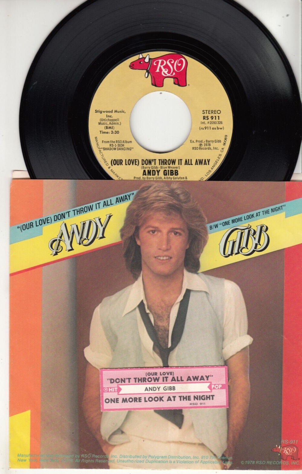 LP Bee Gees, Andy Gibb Gibb Family Story　Dj Copy MI4101PROMO RSO プロモ /00260 LP Bee Gees, Andy Gibb Gibb Family Story Dj Copy MI4101PROMO