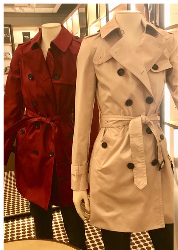 Pre-owned Coach Women's  Trench Coat - Color Ruby Size Small In Red