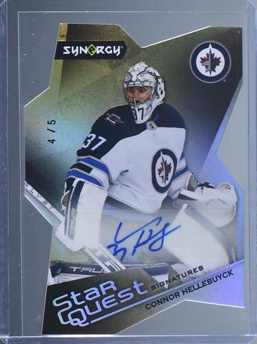 UPPER DECK NHLカード SP AUTHENTIC CONNOR HELLEBUYCK WINNIPEG JETS 17/25 #MD-CH 送料無料 中古 IT1 2022-23 Upper Deck #197 Connor Hellebuyck - Winnipeg Jets