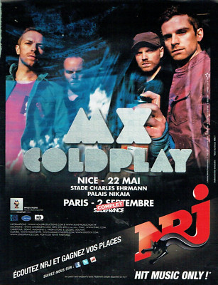 Publicité Advertising 1223 2012   MX Colplay concert & NRJ