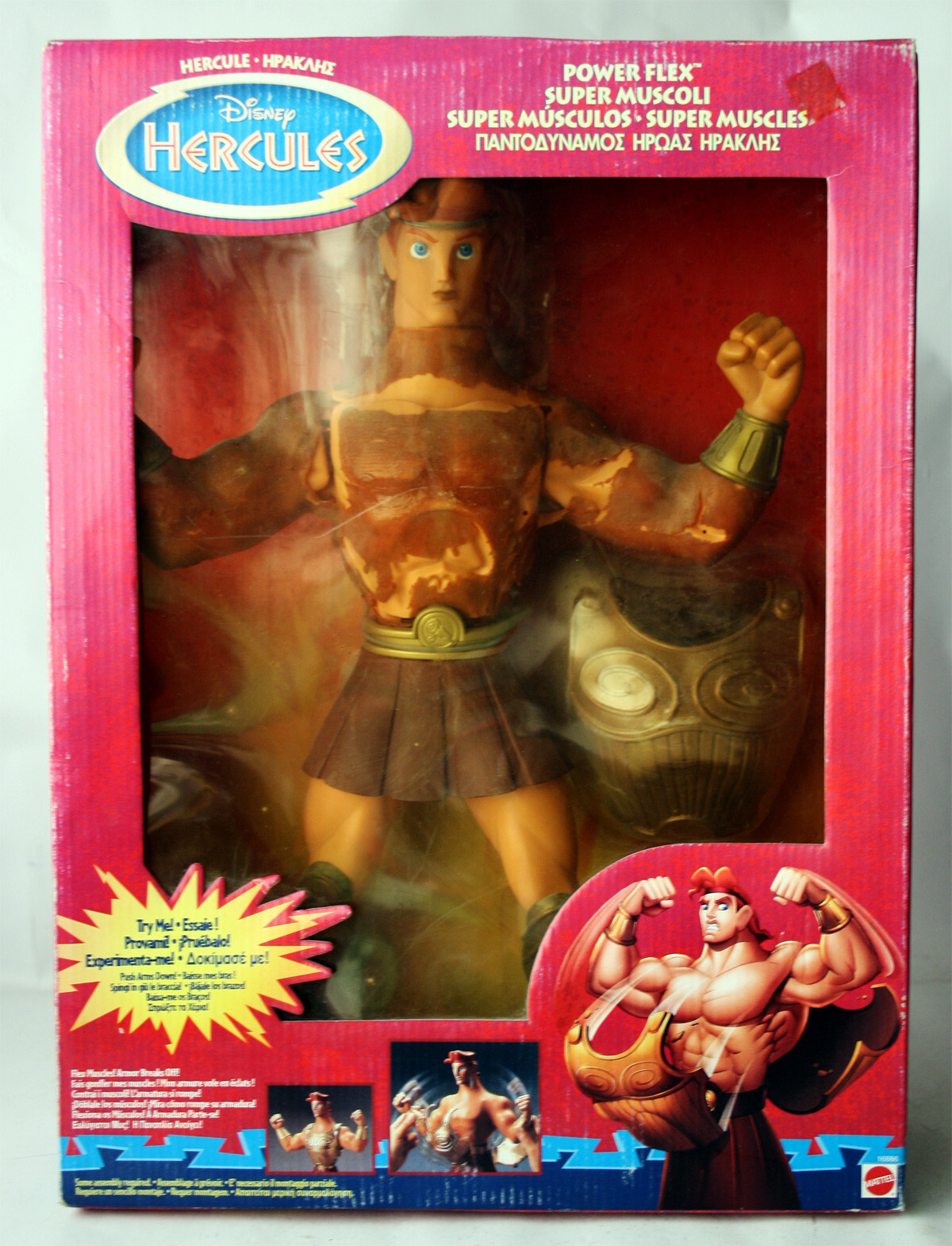 Disney HERCULES vintage フィギュア VINTAGE 1997 DISNEY'S HERCULES POWER FLEX GIANT FIGURE