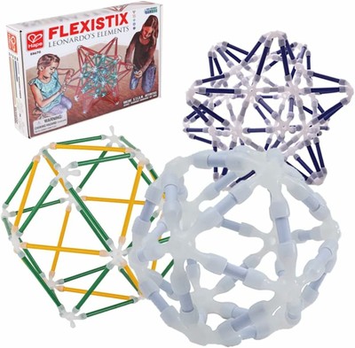 Hape Flexistix Leonardo's Elements Stick Building Puzzle Toy, Glow-In-The-Dark