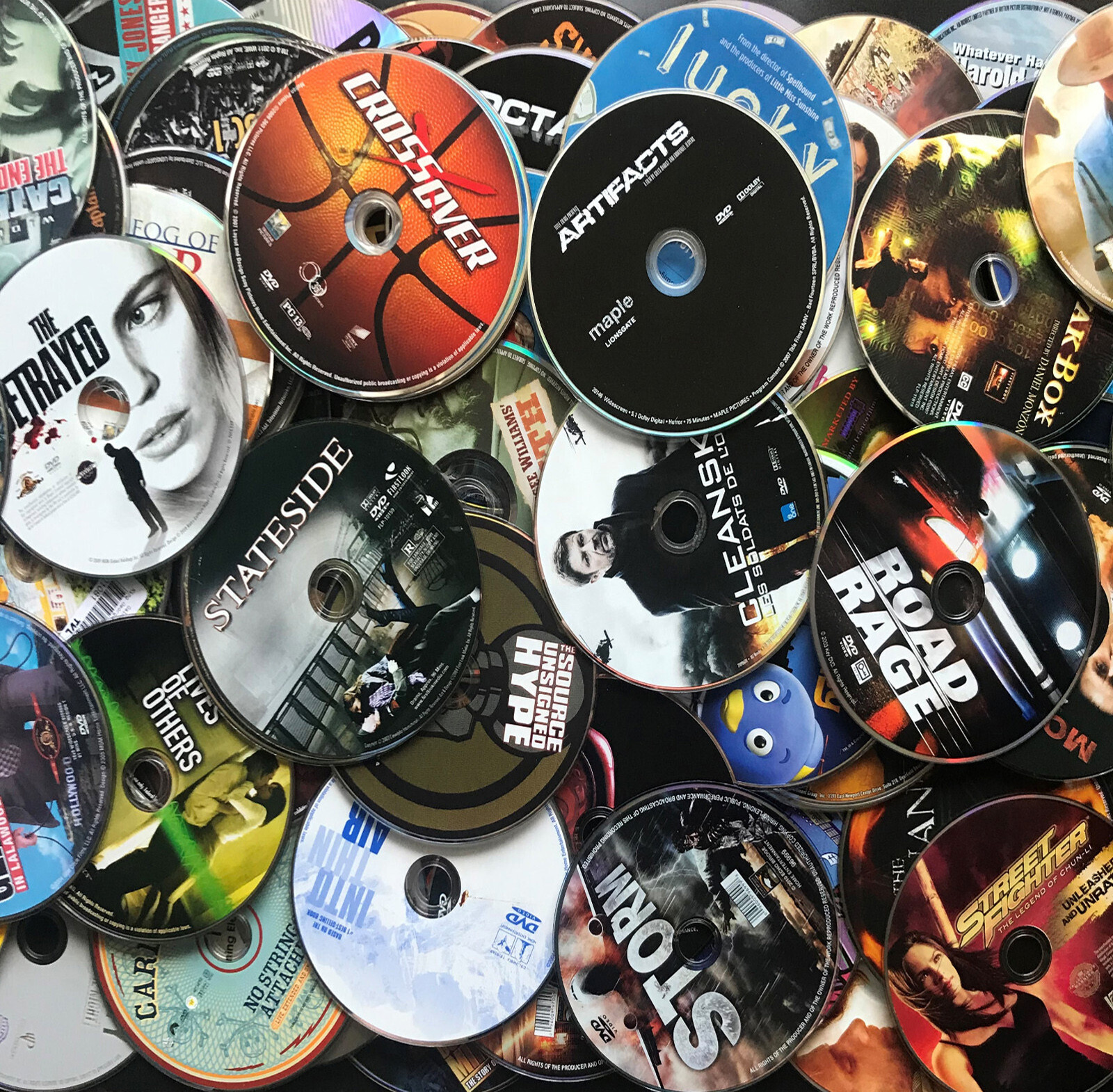 Loose DISC ONLY DVD Lot Wholesale 50 100 500 Bulk Random