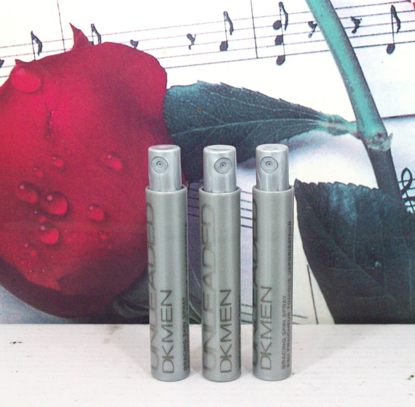DK Men Unleaded By Donna Karan NEW YORK Lot 3 X 0.03 FL oz
