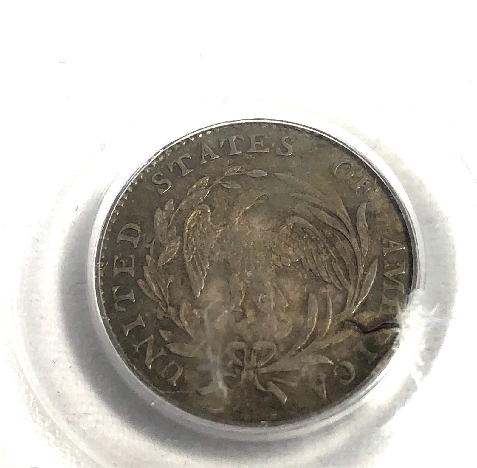 UNIQUE MINT ERROR 1797- U.S. SILVER  HALF DIME PCGS OGH AU-55 ( 16 STARS) POP- 5