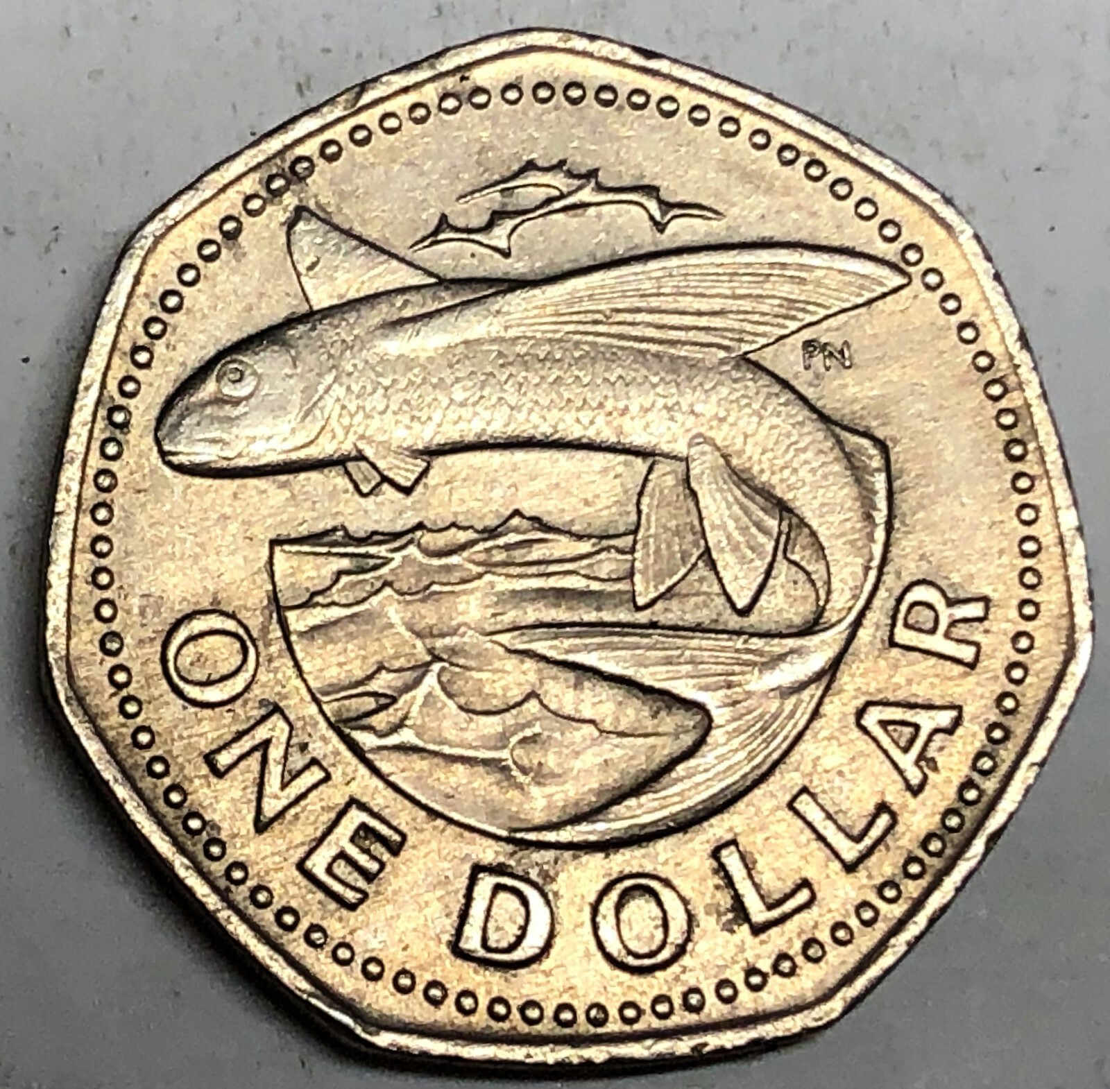 # C8353     BARBADOS   COIN,     ONE DOLLAR   1973