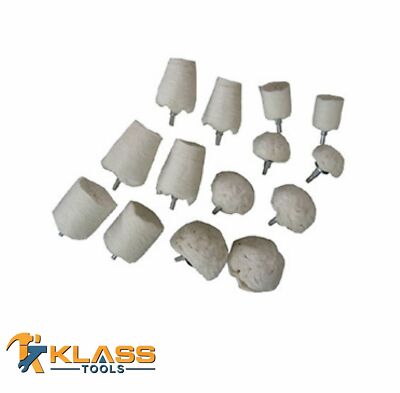 14 Piece 1/4" Buffing and Polisher Kit by KlassTools