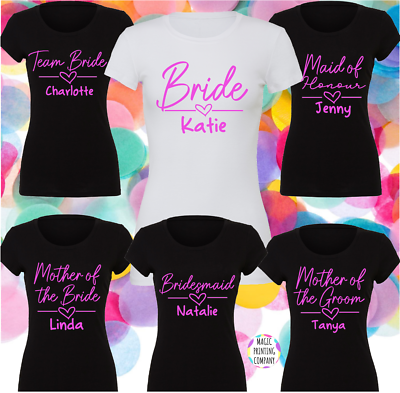 Bridal party t shirts cheap