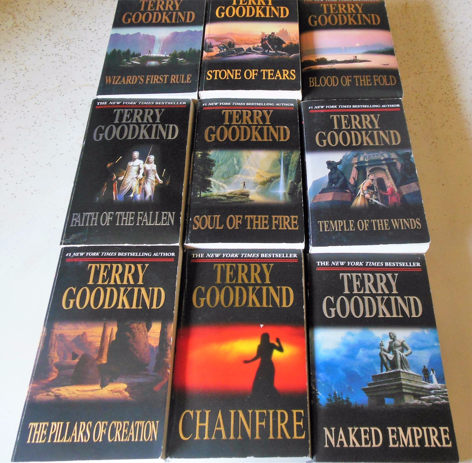 Sword Of Truth-3 Boxed Sets+2 more-11 PB Book Lot Terry Goodkind  Fantasy