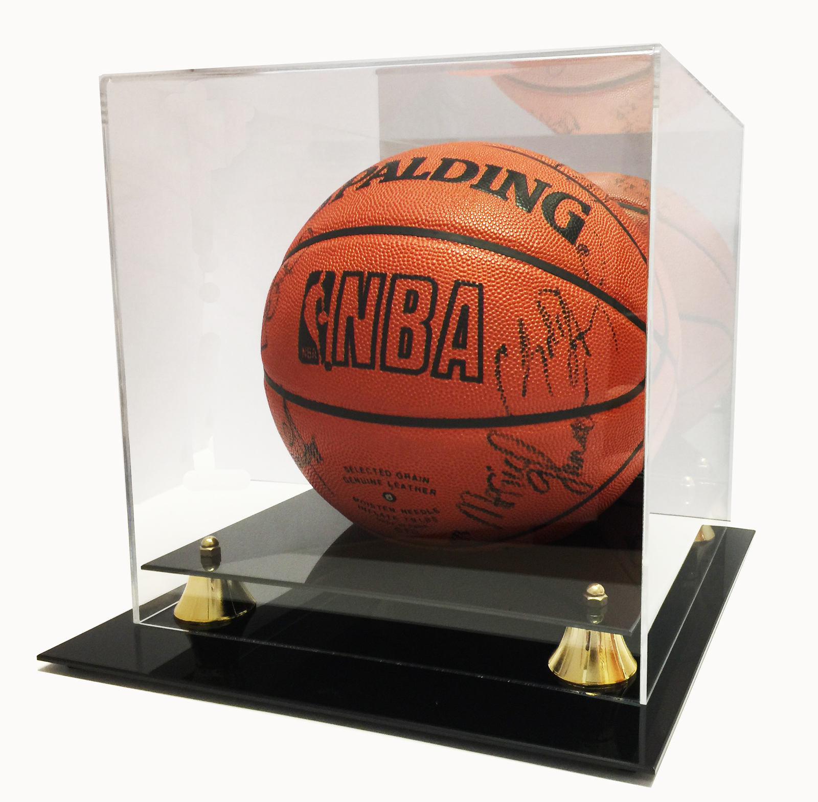 Deluxe UV Protected Full Size Basketball Display Case w/ Mirror Back 858188000035 eBay