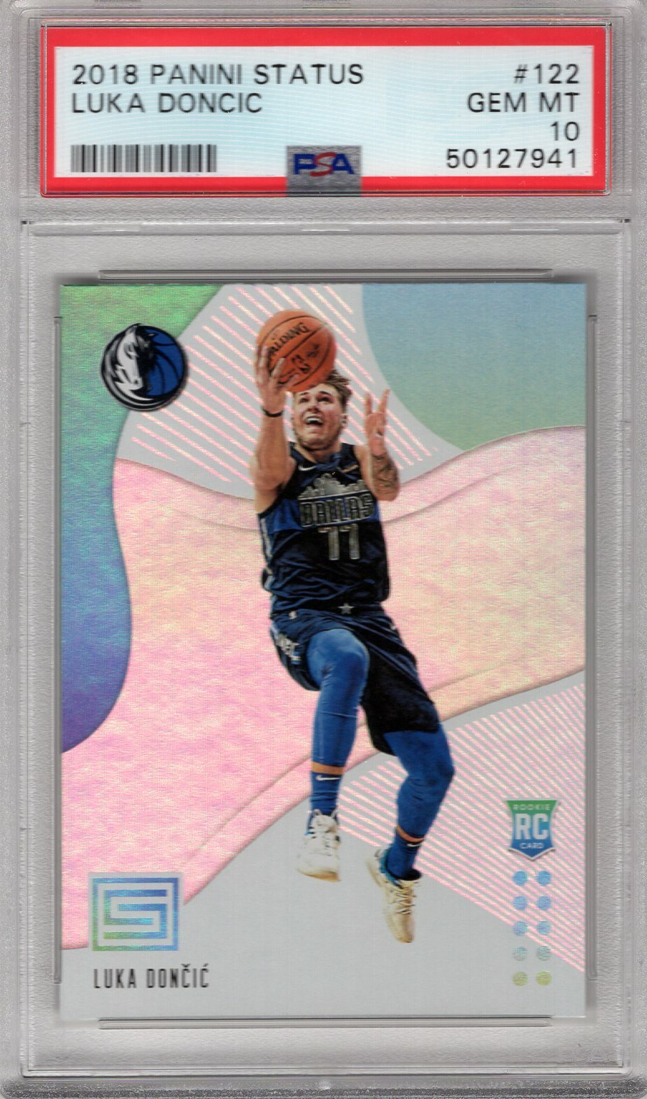 その他 LUKA DONCIC STATUS RC 2018 PSA9 2018 Luka Doncic Panini Status #172 Red Rookie Card RC PSA 9