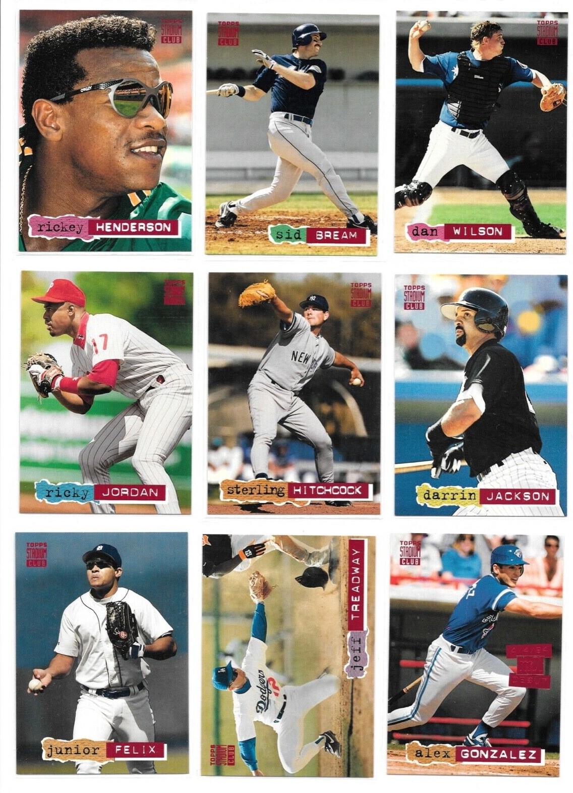 1994 Topps Stadium Club Baseball Trading Cards / You Choose #s 501 - 701 / mb8
