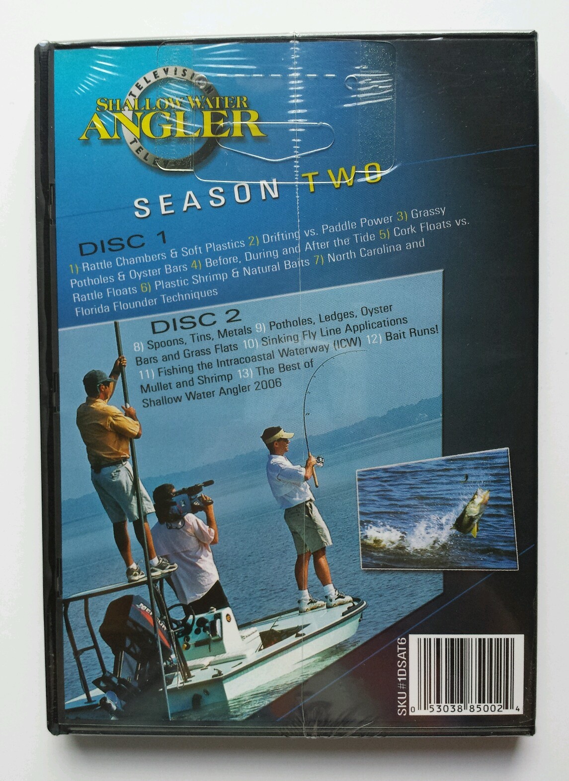 NEW Shallow Water Angler Television Season Two 2-Disc Set DVD Fishing 1DSAT6