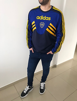 Adidas Boca Juniors Retro 1996 Sweatshirt Size Small eBay