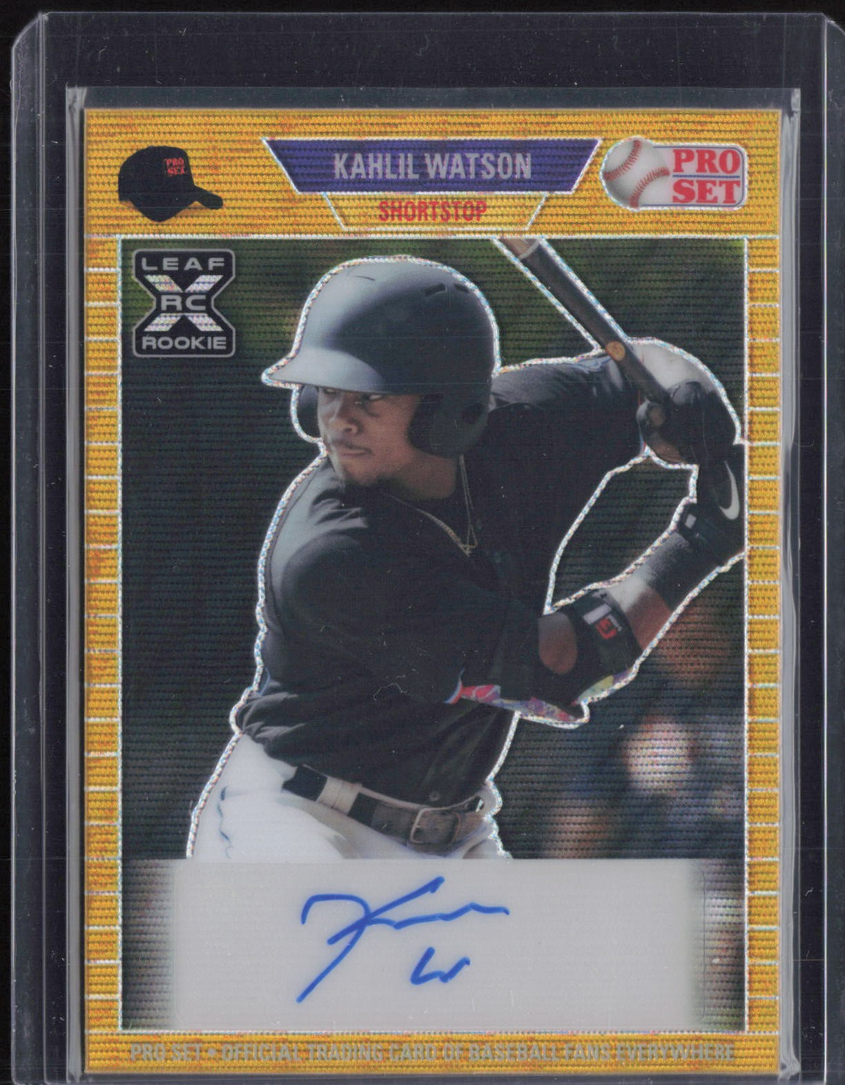 2021 Pro Set Gold Wave Kahlil Watson 2/4 Auto Autograph RC Rookie