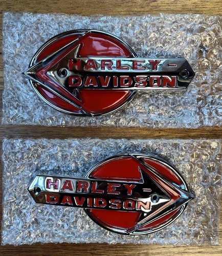 Harley-Davidson タンク 1951-54 エンブレム Harley 1951-1954 Fuel Tank Nameplate oem 61774-51T .. SUPER