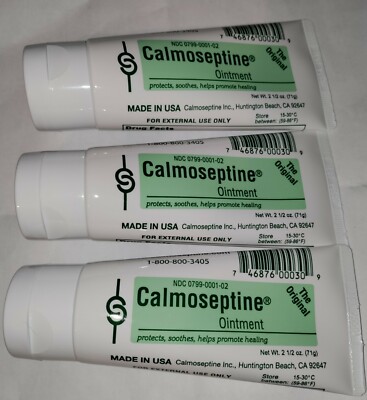 7.5 Oz - Calmoseptine Ointment Tube 2.5 oz 3 pack 