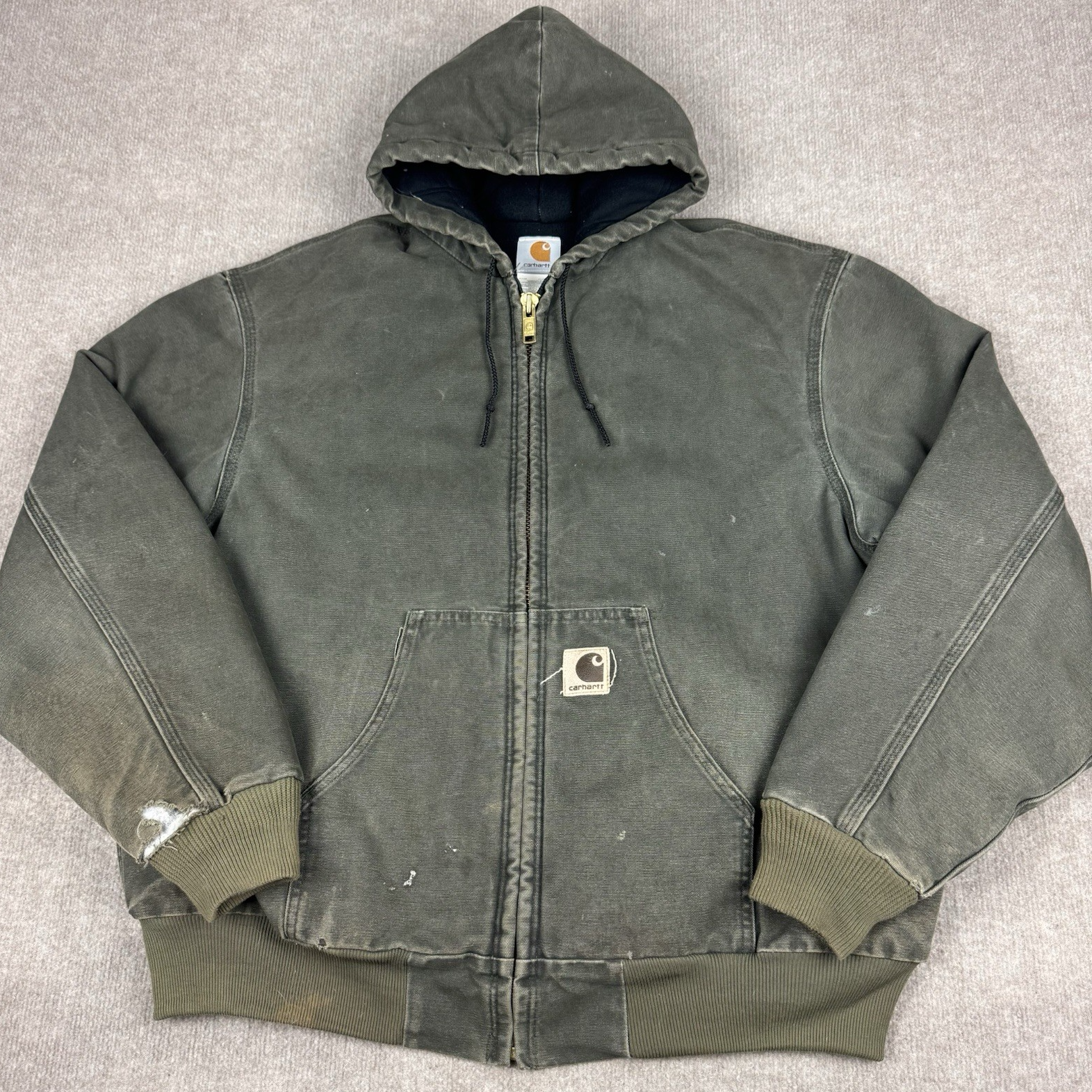Carhartt 80s モーポーマー michsold Carhartt Duck Sandstone Arctic Traditional Jacket J22-MOS