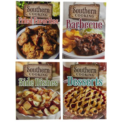 Southern Cooking Barbecue, Fried Favorites, Side Dishes & Desserts Cookbook Set