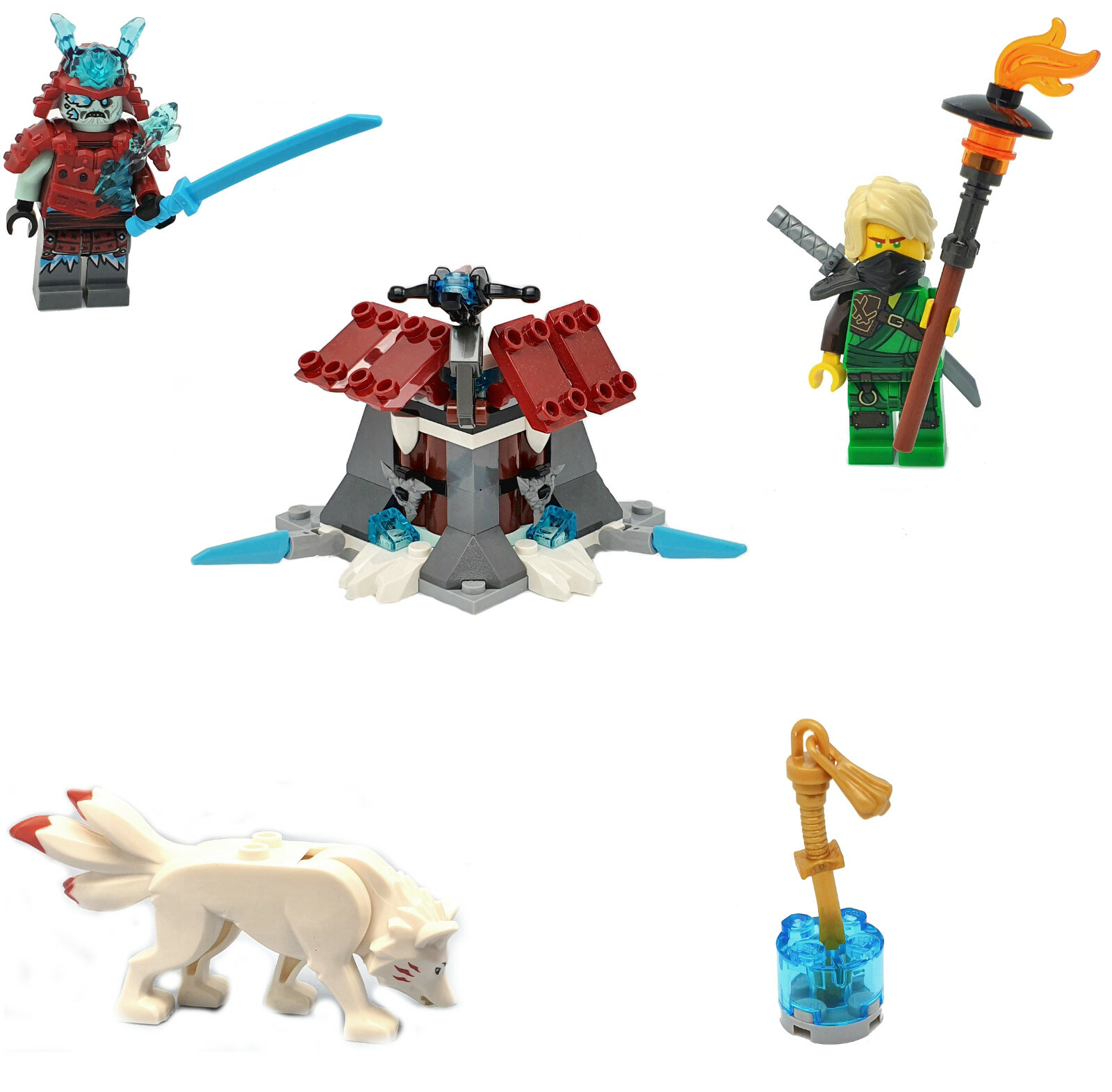 Lego Ninjago 70671 Eis Samurai Wolf Festung Lloyd Minifigur goldenes Schwert eBay