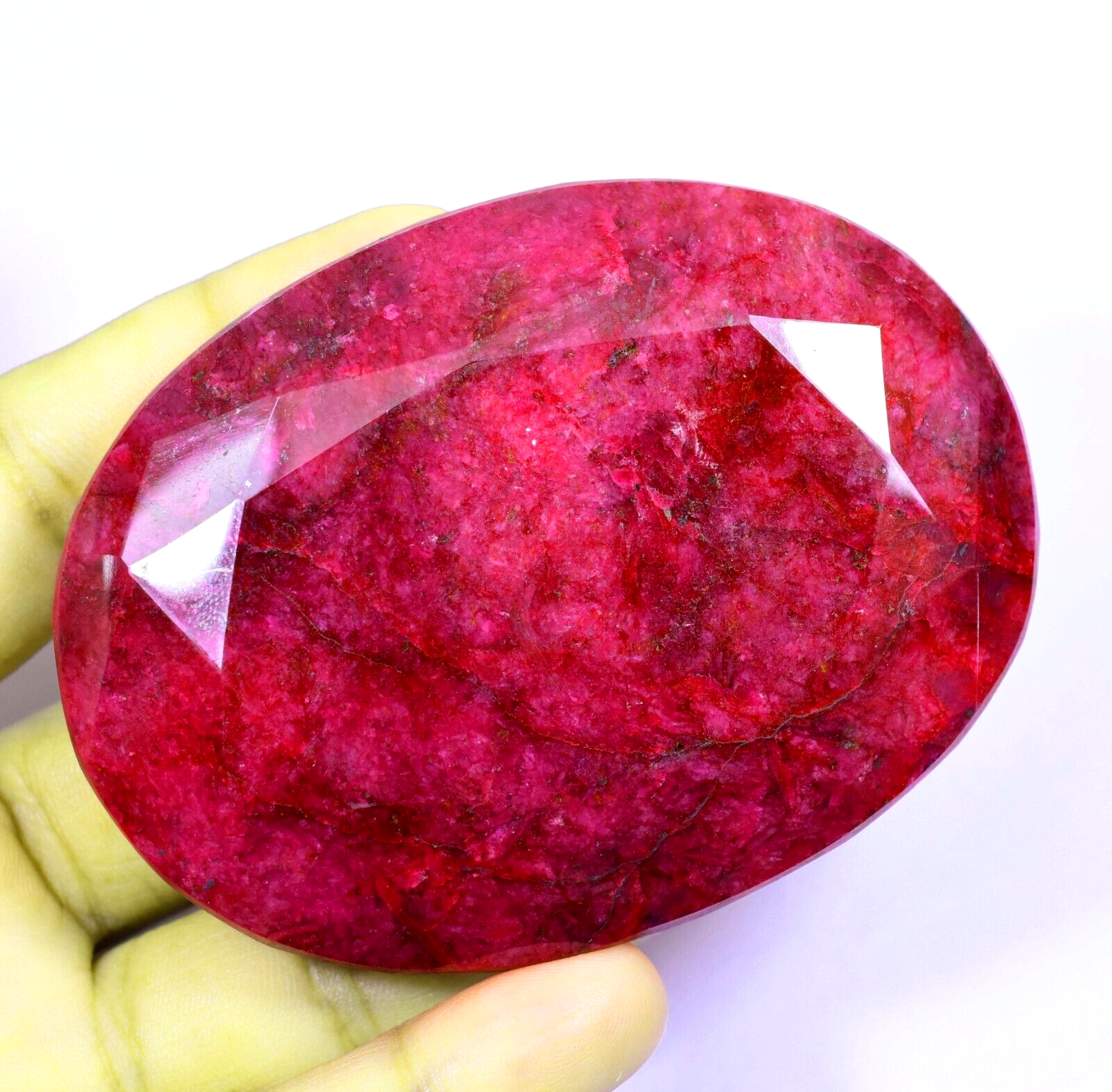 810.00 Ct Natural Huge Blood Red Ruby Oval Certified Loose 810.00 Ct Natural Huge Blood Red Ruby Oval Certified Loose